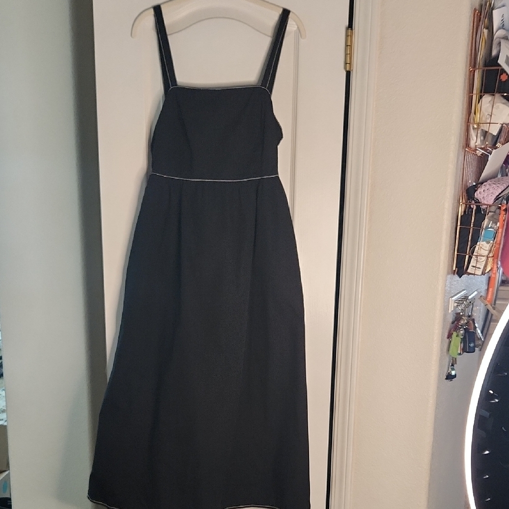 Zara black cotton‎ summer dress, size medium